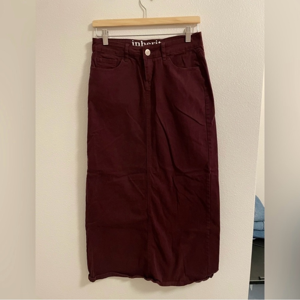 Inherit Burgundy Skirt